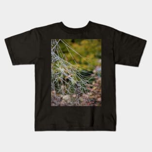 A wet spiderweb Kids T-Shirt